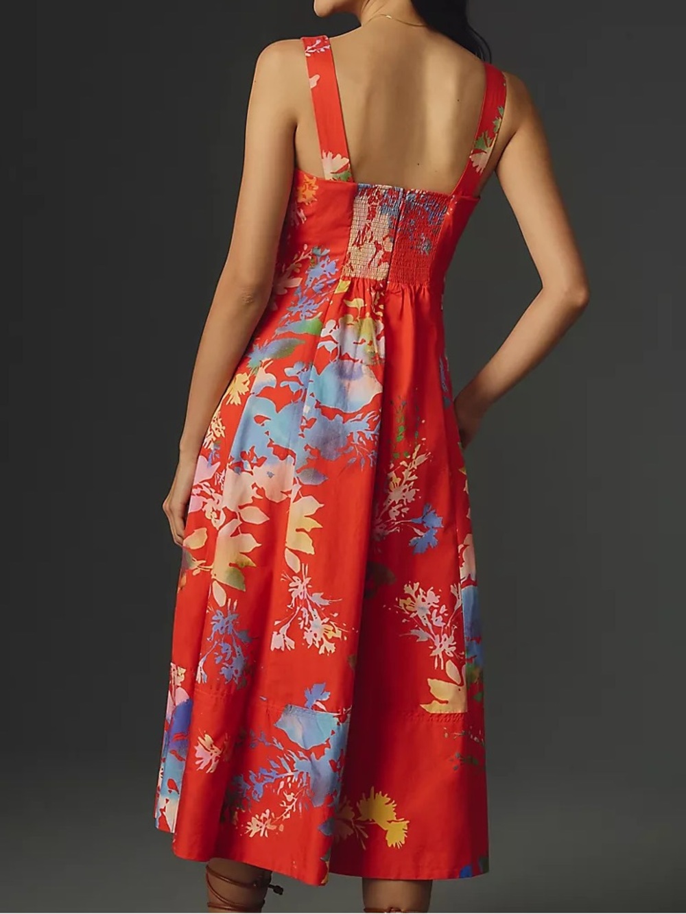 NWT Size 2X - Anthropologie Cotton Sweetheart floral Midi Dress (US$ 168) - Picture 3 of 14